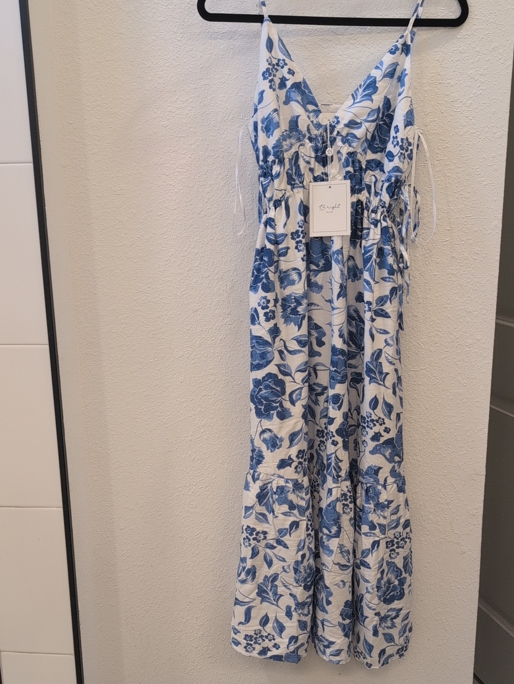 Blue Floral Maxi Dress